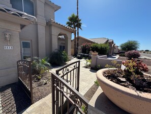 Separate entry from private front courtyard - first door on the left. 