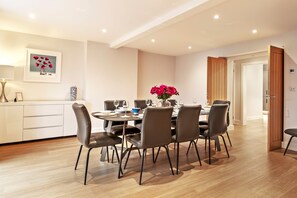 The dining room at Oxwich Retreat, Gower