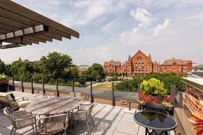 Shared rooftop patio