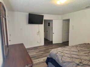 King bed with TV