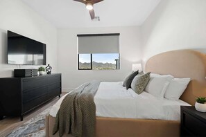 Plush mattress with mountain views...the best type of rest!