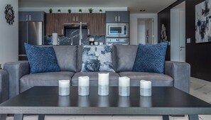 Lots of great decor touches that invite you to feel at home.