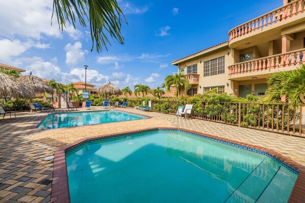 Dive into crystal-clear waters and bask in the warmth of the sun! This refreshing pool is the perfect place to cool off, relax, and enjoy a blissful day in paradise.