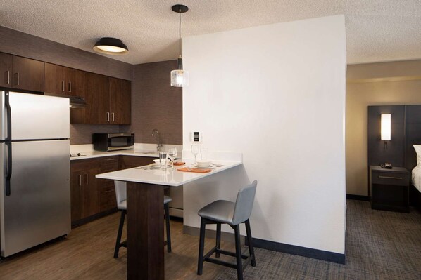 Dining and kitchen area