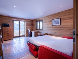 Furniture, Wood, Interior Design, Ceiling, Floor, Flooring, Bed, Bedroom, Home, Room