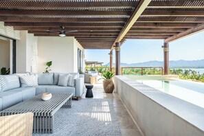 Outdoor lounge area