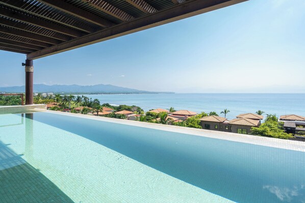 Private pool overlooking Banderas Bay