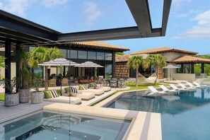 Enjoy the infinity pool or relax in the jacuzzi.