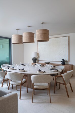 Dining table with a view