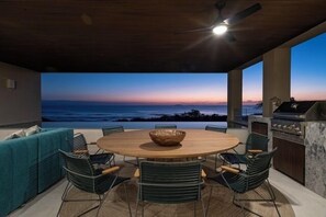 Terrace breakfast table
