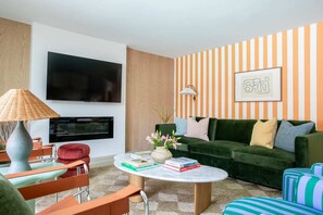 Spacious and sunlit living area, perfect for relaxing after a day of exploring Scottsdale. - The Solano - Scottsdale, AZ