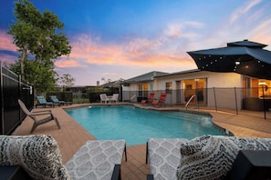 Take a dip in your private oasis.
