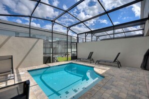 Relax and unwind by the private pool – your perfect oasis for fun and relaxation!
