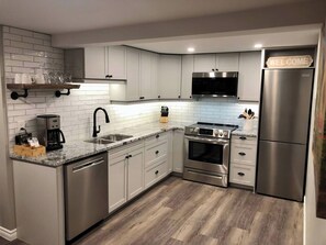 Fully stocked kitchen