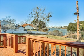 Deck | Partially Fenced Backyard | Private Dock