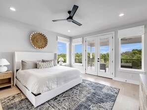 Third level Master Bedroom with King Bed