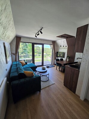 Living room with a View of Nature