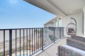 Relax and soak in the Gulf views while enjoying the refreshing sea breeze.