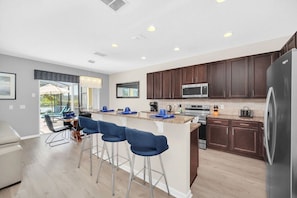 Stunning kitchen with modern stainless steel appliances