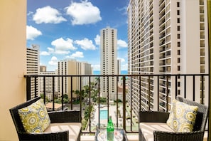 Enjoy the view from your private balcony