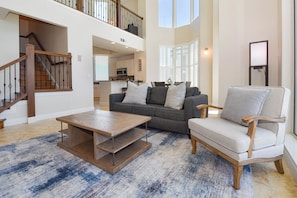 Silver Beach Towers West Penthouse 1901 - Living Area to Dining Area