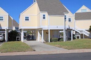 Outside of Villa with two driveways