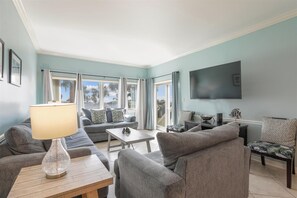 Living Room with Ocean Views at 459 Captains Walk