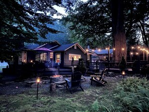 Plenty of space to entertain on the back deck.