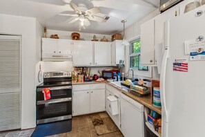Indoors, Kitchen, Microwave, Oven, Refrigerator