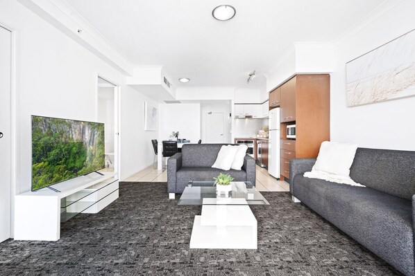 Cozy living area for the guests to relax