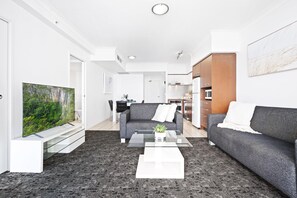 Cozy living area for the guests to relax