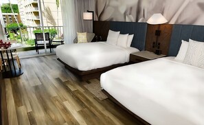 Unit with 2 Double beds