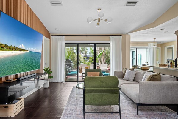 Open -Concept Living Space designed for Relaxation and Luxury.