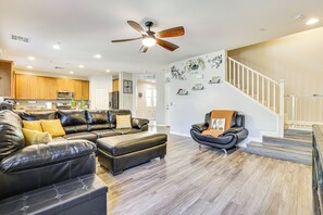 Living Room | 1st Floor | Central A/C & Heating | Free WiFi