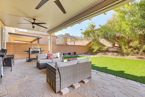 North Las Vegas Vacation Rental | 3BR | 2.5BA | Small Step for Entry
