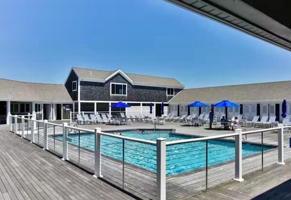 Private saltwater pool for Belmont Residents.