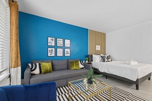 Cozy up on the sofa bed and binge-watch your favorite shows after a day of exploring Miami Beach.