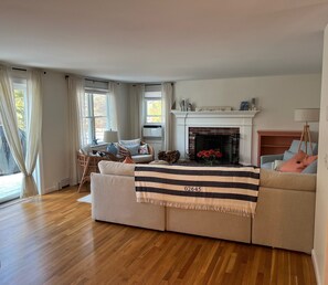 Living Room with Adjacent Deck