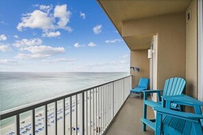 Balcony with coastal views