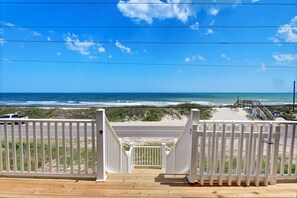 Front Entrance Views with Beach Access in Sight