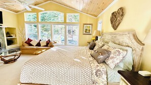 Light filled master bedroom