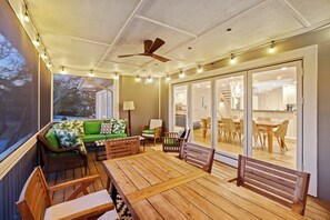Enjoy the screened porch!