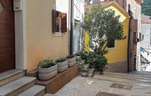 outside