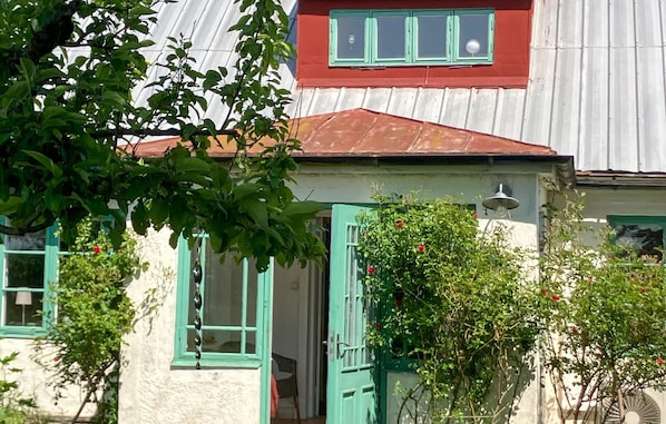 outside