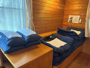 We also have futons available for the number of people.