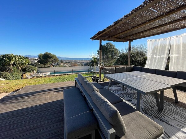 Top Villa Paloma Antibes Vue Mer, Montagne, Fibre, Clime, Pool - Cannes