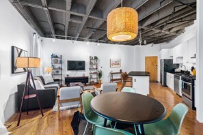 A spacious and inviting living room to relax and unwind.