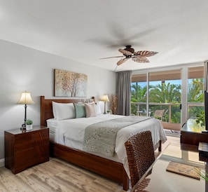 Primary bedroom with king size bed