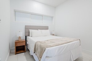 Bedrooms feature a king size bed