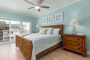 Master Bedroom with King Bed, Balcony & Private Bath